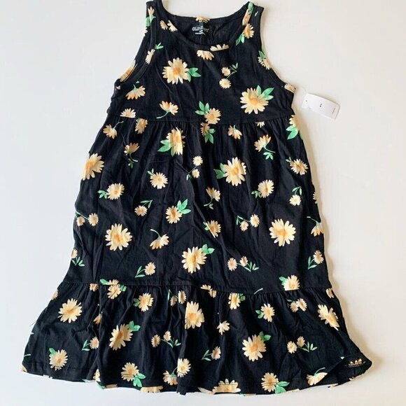 Old Navy Girl Floral Tiered Dress With Pockets M 8 Years - Picture 1 of 5